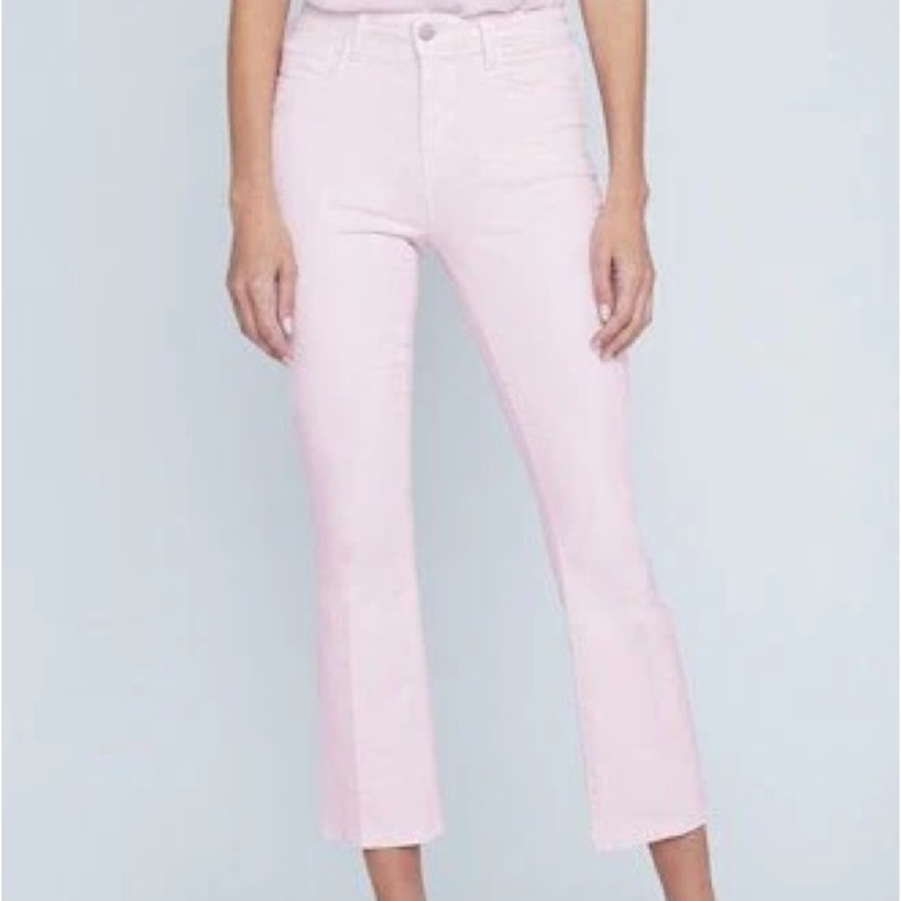 🌸 L’Agence Blush Pink (Lilac Snow) Denim | Cropped Straight | Size 24